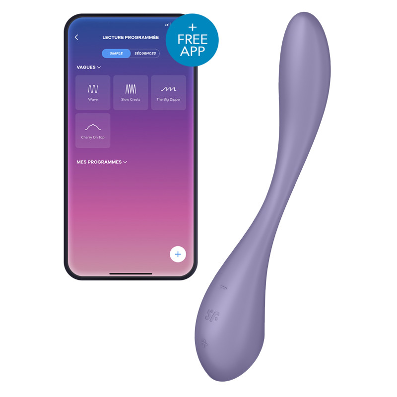 Satisfyer Vibro connecté G-Spot Flex 5+ Satisfyer Mauve